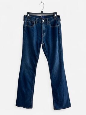GAP Bootcut Jeans 4/27R Mid Rise Dark Wash Denim Capsule Classic Stretch